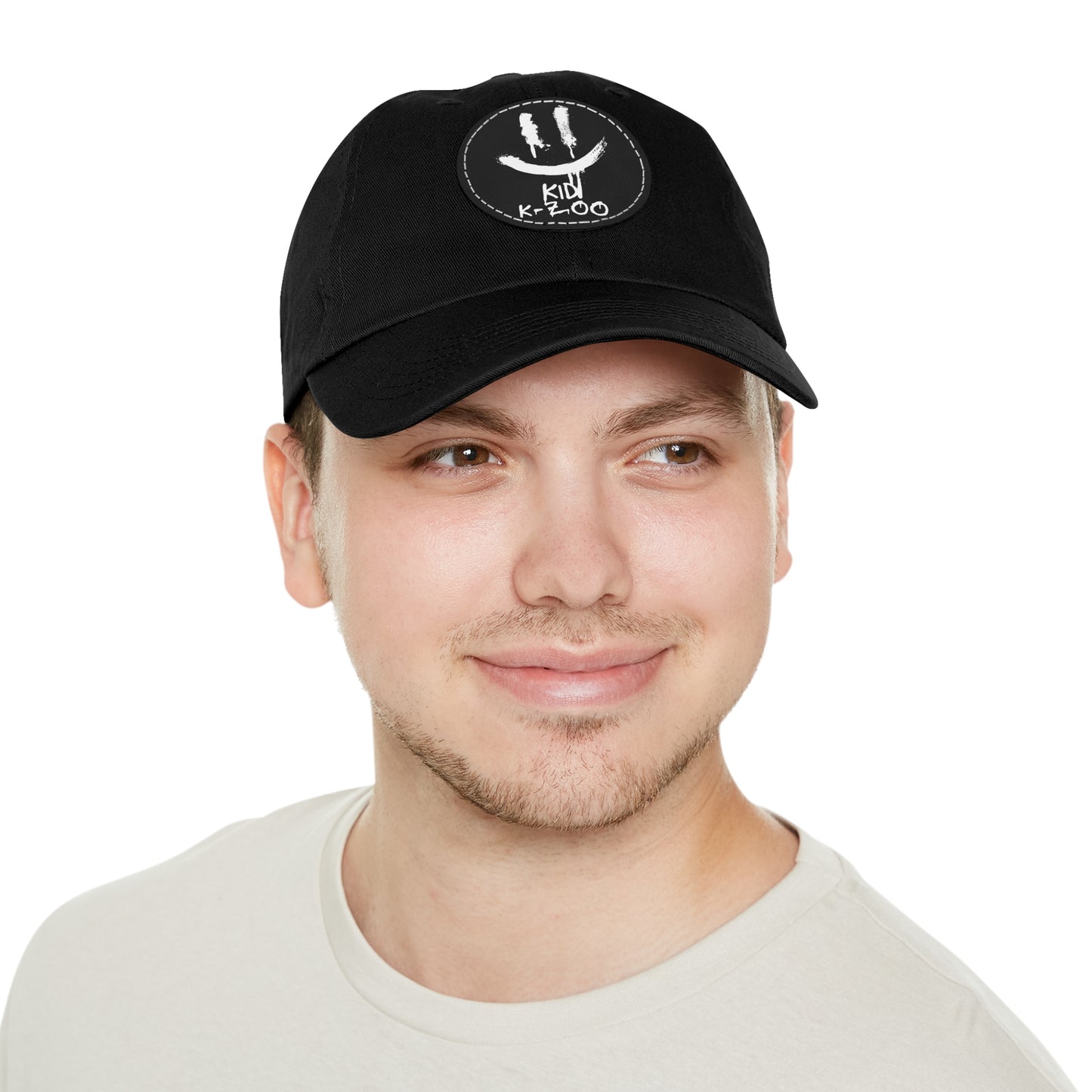 Smile Through The Tears Hat with Leather Patch (Round)