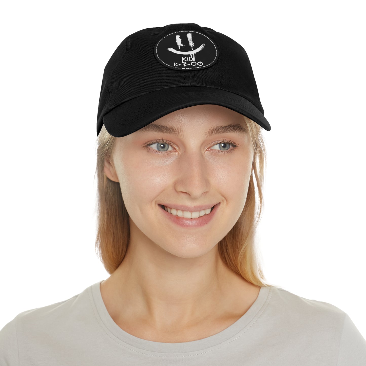 Smile Through The Tears Hat with Leather Patch (Round)